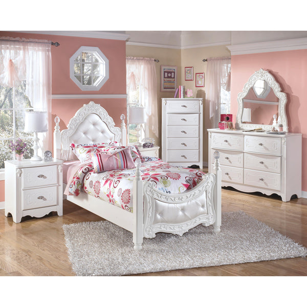 Signature Design by Ashley Exquisite B188 7 pc Twin Poster Bedroom Set IMAGE 1