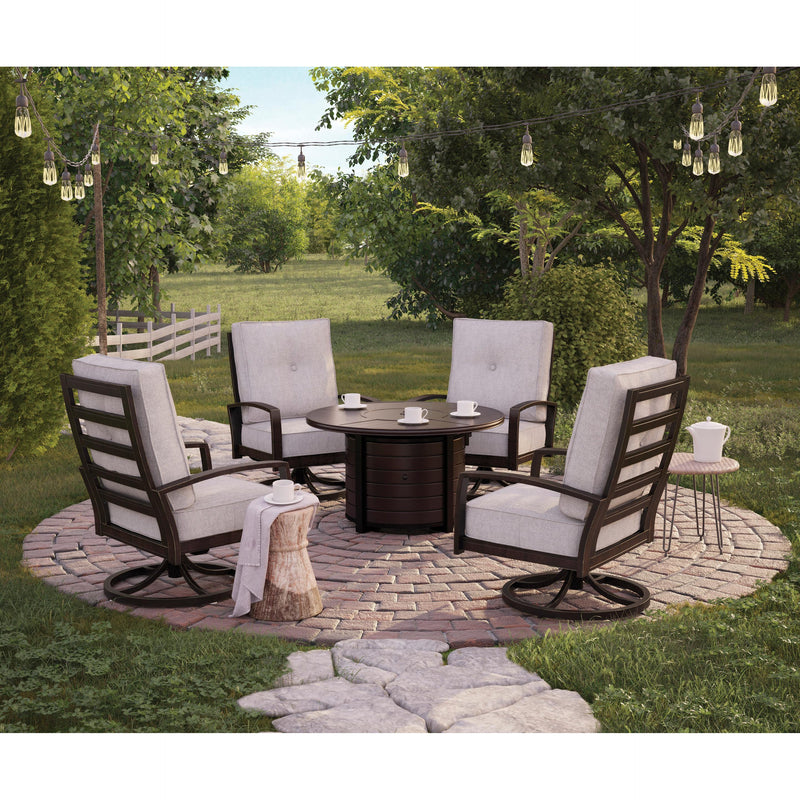 Signature Design by Ashley Castle Island P414 5 pc Outdoor Seating Set IMAGE 2