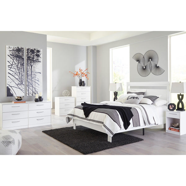 Signature Design by Ashley Flannia EB3477 4 pc Full Platform Bedroom Set IMAGE 1
