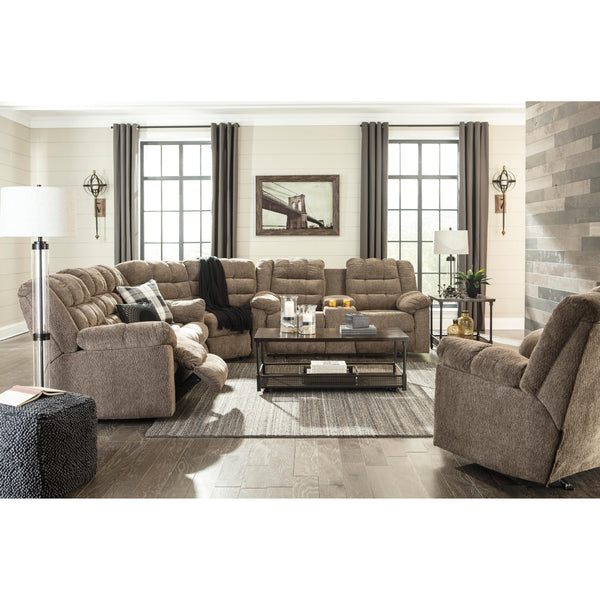 Signature Design by Ashley Workhorse 58401 3 pc Reclining Living Room Set IMAGE 1