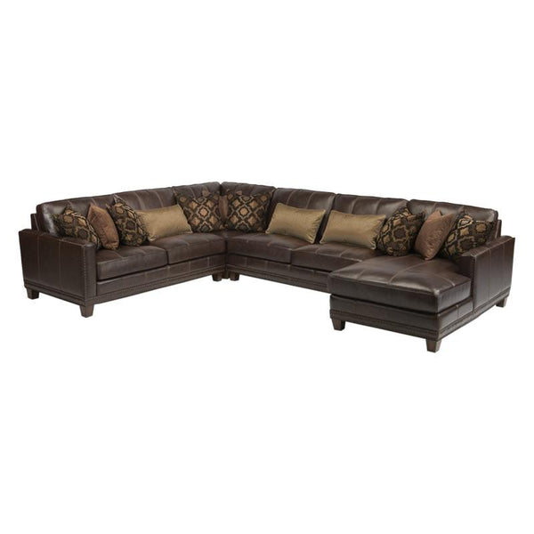 Flexsteel Port Royal Leather 3 pc Sectional 1373-SECT IMAGE 1