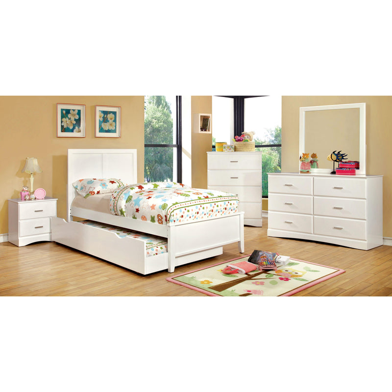 Furniture of America Prismo 2-Drawer Kids Nightstand CM7941WH-N IMAGE 3