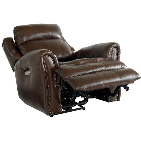 Bassett Marquee Power Leather Recliner 3707-P0U IMAGE 3