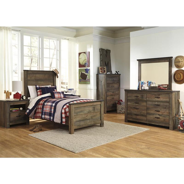 Signature Design by Ashley Trinell B446 7 pc Twin Panel Bedroom Set IMAGE 1