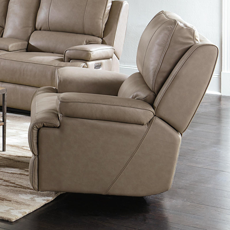 Bassett Parker Power Leather Recliner with Wall Recline 3729P-P0F IMAGE 5