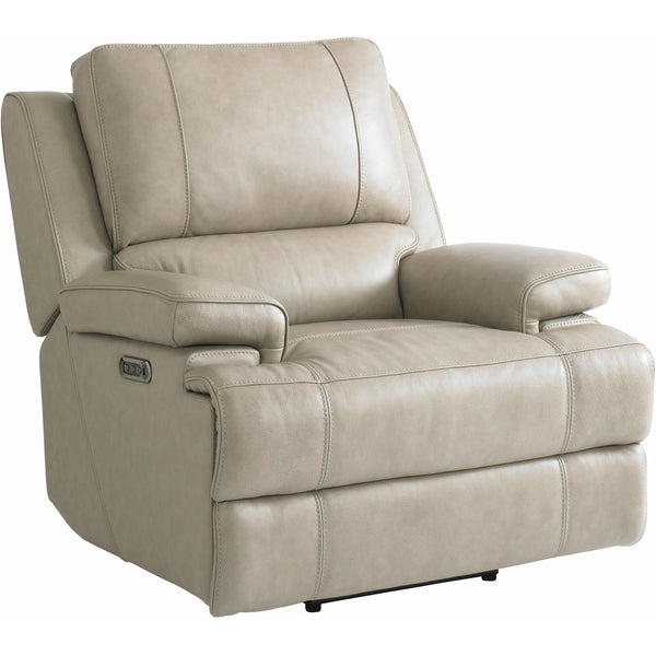 Bassett Club Level Power Leather Recliner with Wall Recline 3729-POF IMAGE 1