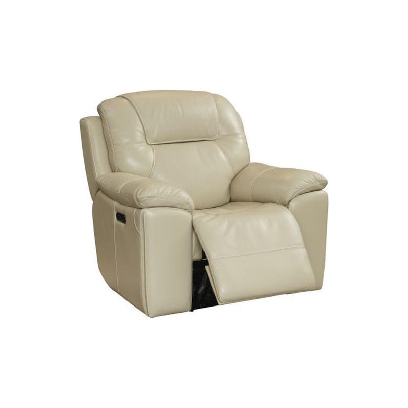 Bassett Club Level Power Leather Match Recliner with Wall Recline 3739-P0L IMAGE 3