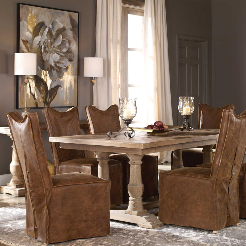 Uttermost Stratford Dining Table with Trestle Base 24557 IMAGE 8