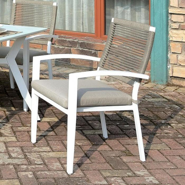 Furniture of America Outdoor Seating Chairs CM-OT2140AC-6PK IMAGE 1