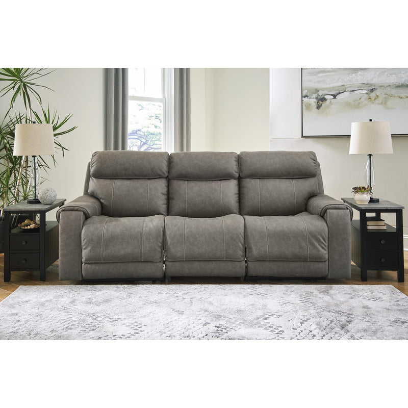 Signature Design by Ashley Starbot Power Reclining Leather Look Sofa 2350158/2350146/2350162 IMAGE 2