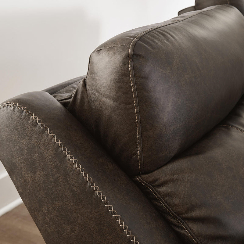 Signature Design by Ashley Roman Power Reclining Leather Match Sofa U2540115 IMAGE 10