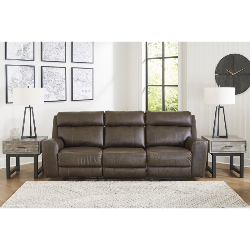 Signature Design by Ashley Roman Power Reclining Leather Match Sofa U2540115 IMAGE 6