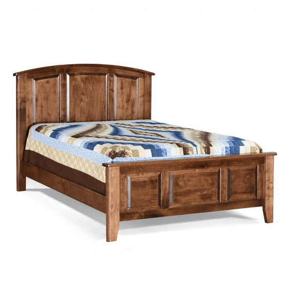 Archbold Furniture Carson King Panel Bed Carson King Arched Panel Bed - Maple Bark IMAGE 1