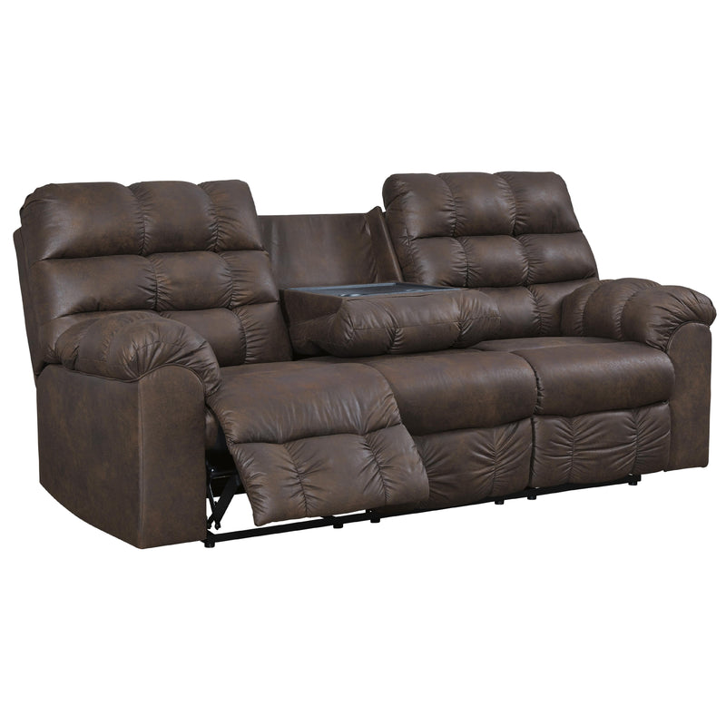 Signature Design by Ashley Derwin Reclining Leather Look Sofa 2840189 IMAGE 2