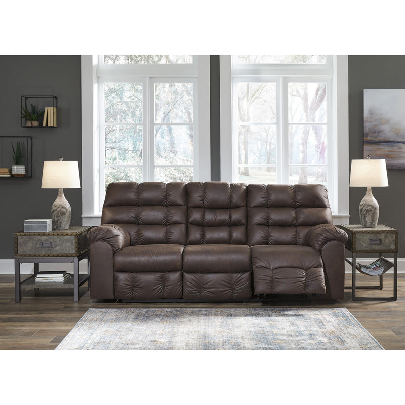 Signature Design by Ashley Derwin Reclining Leather Look Sofa 2840189 IMAGE 6