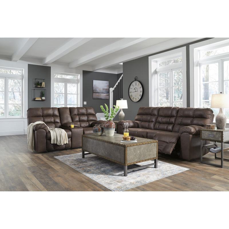Signature Design by Ashley Derwin Reclining Leather Look Sofa 2840189 IMAGE 8