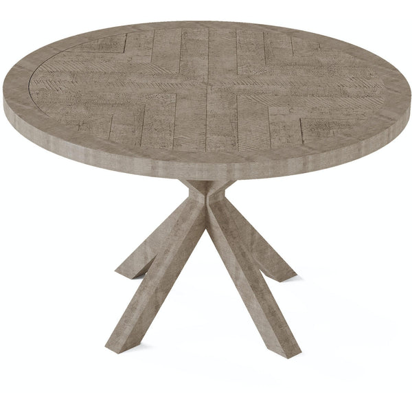 Flexsteel Round Chevron Dining Table W1003-834 IMAGE 1
