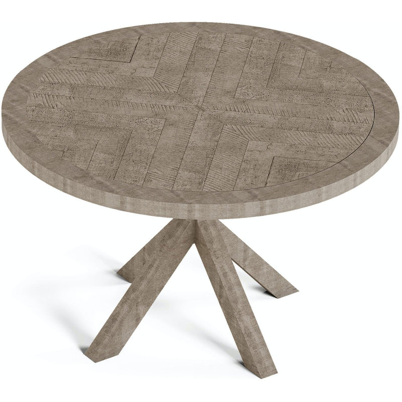 Flexsteel Round Chevron Dining Table W1003-834 IMAGE 3