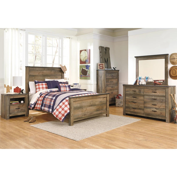 Signature Design by Ashley Trinell B446 6 pc Full Panel Bedroom Set IMAGE 1