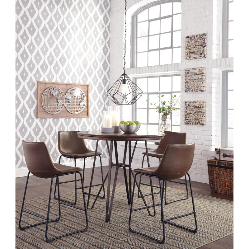 Signature Design by Ashley Centiar D372 3 pc Counter Height Dining Set IMAGE 1