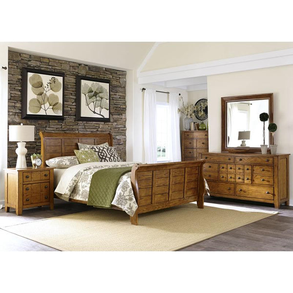 Liberty Furniture Industries Inc. Grandpa's Cabins 175-BR-KSLDMCN 7 pc King Bedroom Set IMAGE 1