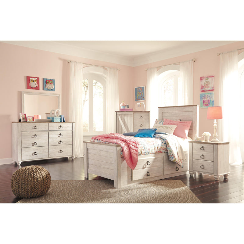 Signature Design by Ashley Willowton B267 7 pc Twin Panel Bedroom Set IMAGE 1