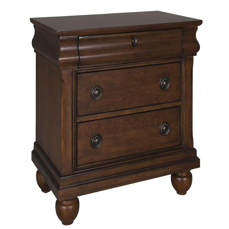 Liberty Furniture Industries Inc. Rustic Traditions 3-Drawer Nightstand 589-BR61 IMAGE 2