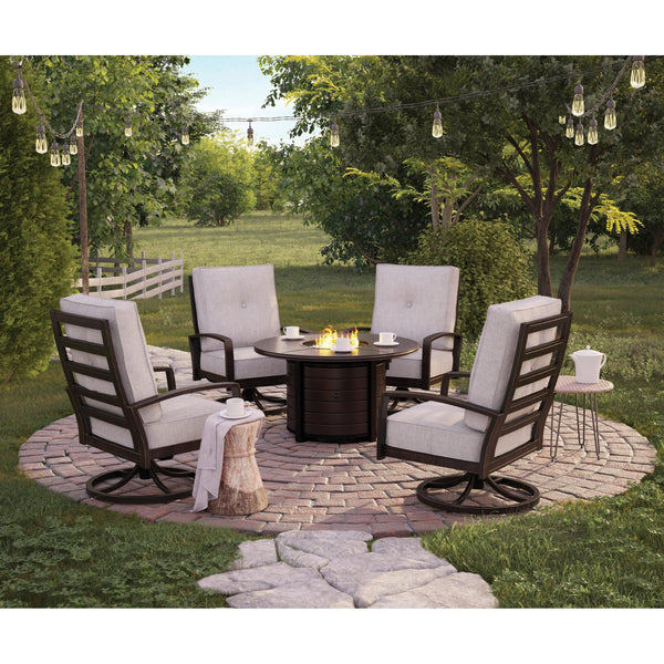 Signature Design by Ashley Castle Island P414 5 pc Outdoor Seating Set IMAGE 1