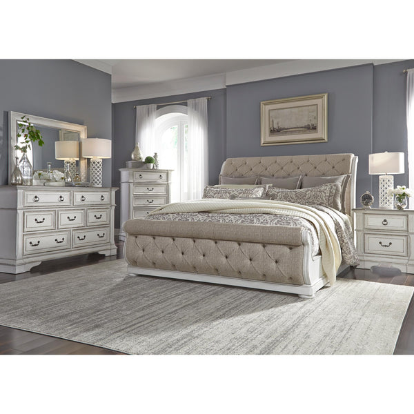 Liberty Furniture Industries Inc. Abbey Park 520-BR-QUSLDMCN 7 pc Queen Upholstered Sleigh Bedroom Set IMAGE 1