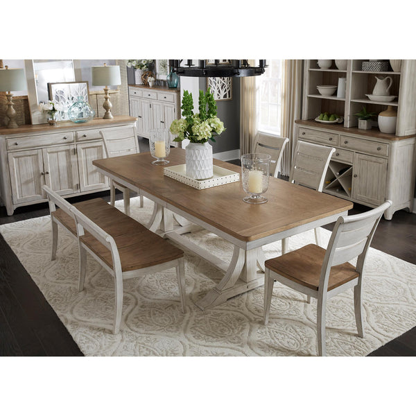 Liberty Furniture Industries Inc. Farmhouse Reimagined 652-DR-6TRES 6 pc Dining Set IMAGE 1