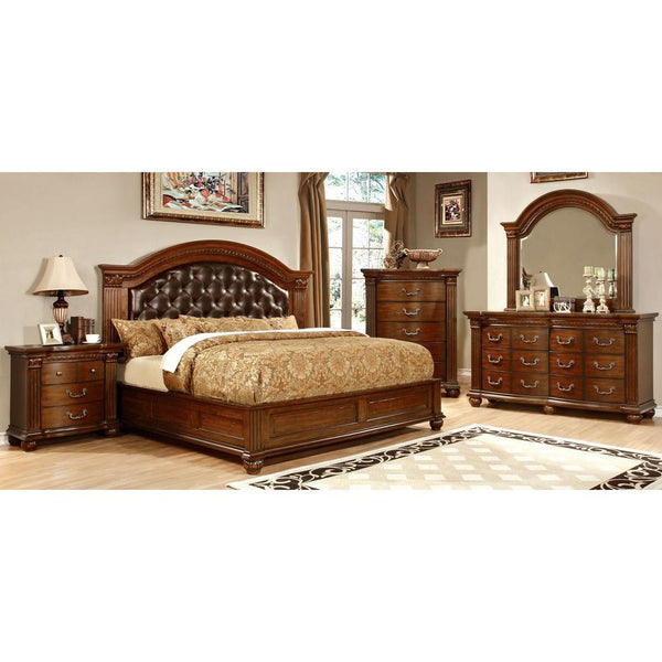Furniture of America Grandom CM7736 6 pc Queen Upholstered Platform Bedroom Set IMAGE 1