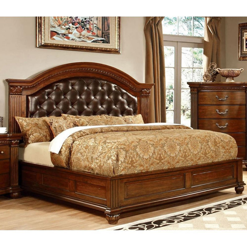 Furniture of America Grandom CM7736 6 pc Queen Upholstered Platform Bedroom Set IMAGE 2