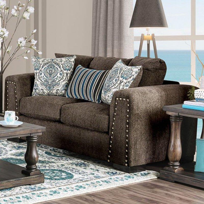 Furniture of America Pauline SM3076 2 pc Living Room Set IMAGE 3