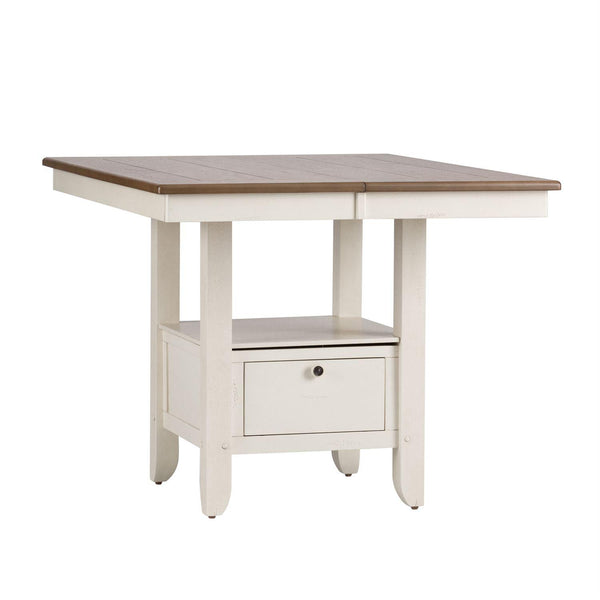 Liberty Furniture Industries Inc. Square Al Fresco III Counter Height Dining Table with Pedestal Base 841-GT5454 IMAGE 1