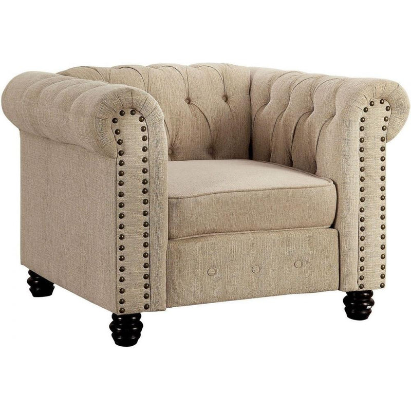 Furniture of America Winifred CM6342IV 3 pc Living Room Set IMAGE 4