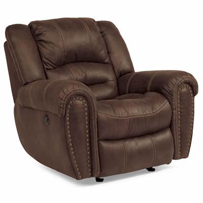 Flexsteel Downtown Power Fabric Recliner Downtown 1710-50P (Br) IMAGE 1