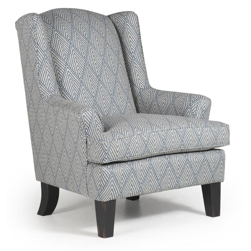 Best Home Furnishings Andrea Stationary Fabric Accent Chair Andrea 0170AB (Gray Patterns) IMAGE 1