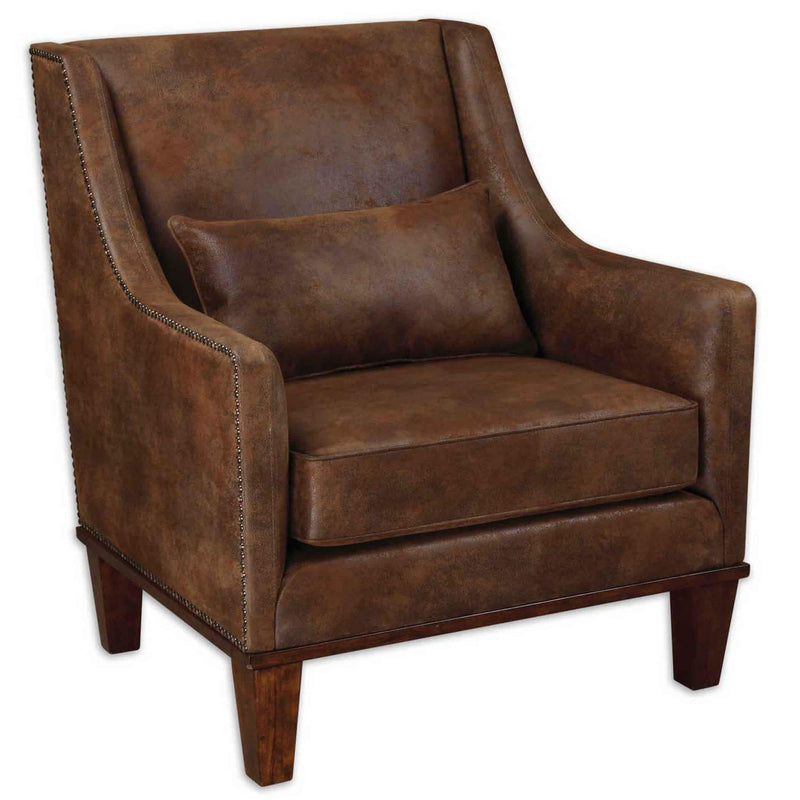 Uttermost Clay StationaryFabric Accent Chair 23030 IMAGE 1