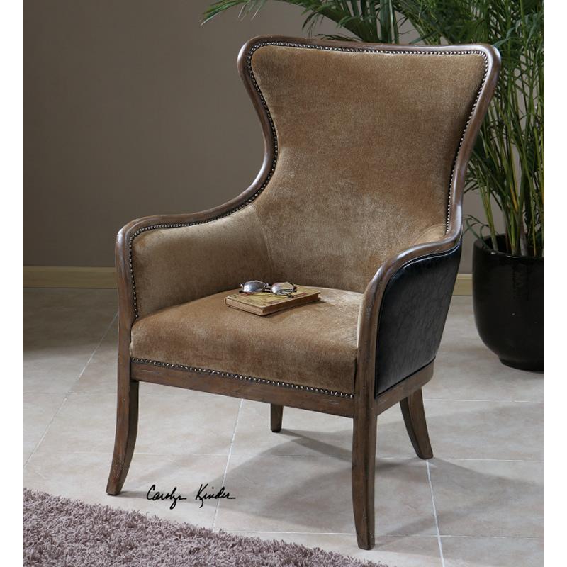 Uttermost Carolyn Kinder Stationary Fabric Accent Chair 23158 IMAGE 1