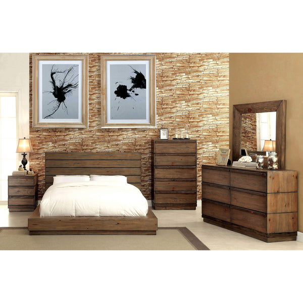 Furniture of America Coimbra CM7623Q-4PC 4 pc Queen Panel Bedroom Set IMAGE 1