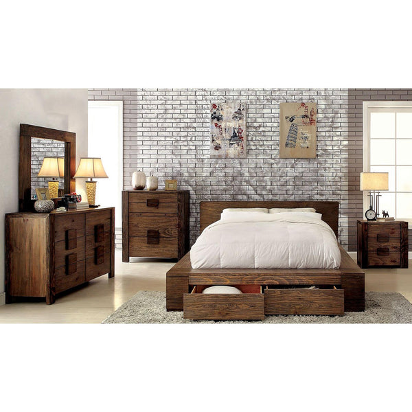 Furniture of America Janeiro CM7629Q-4PC 4 pc Queen Panel Bedroom Set with Storage IMAGE 1