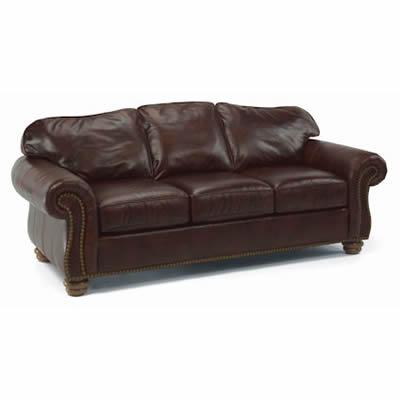 Flexsteel Bexley Stationary Leather Sofa Bexley 3648-31 IMAGE 1