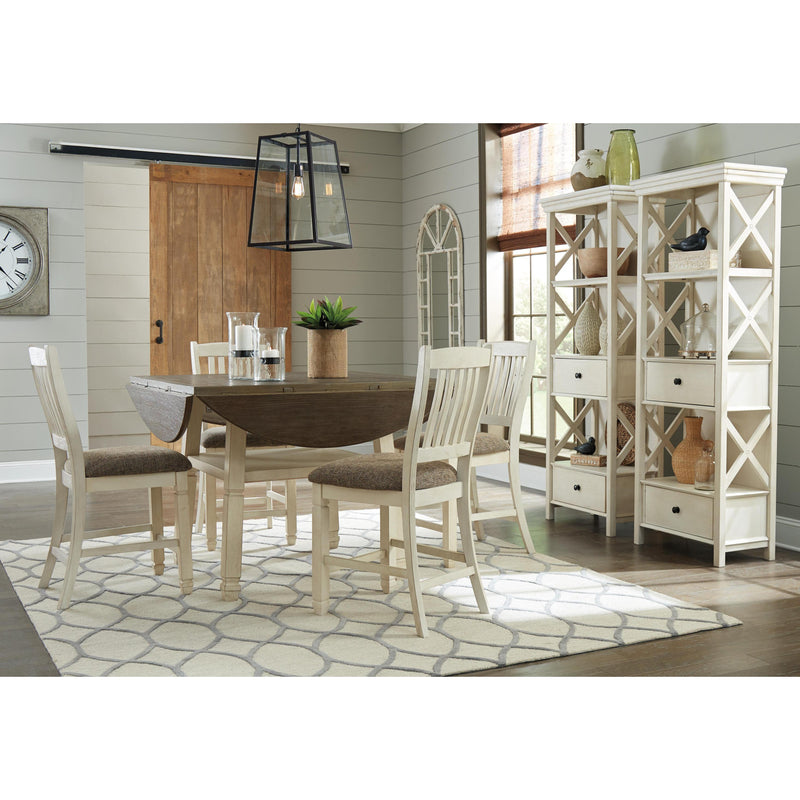Signature Design by Ashley Bolanburg D647D6 5 pc Counter Height Dining Set IMAGE 2