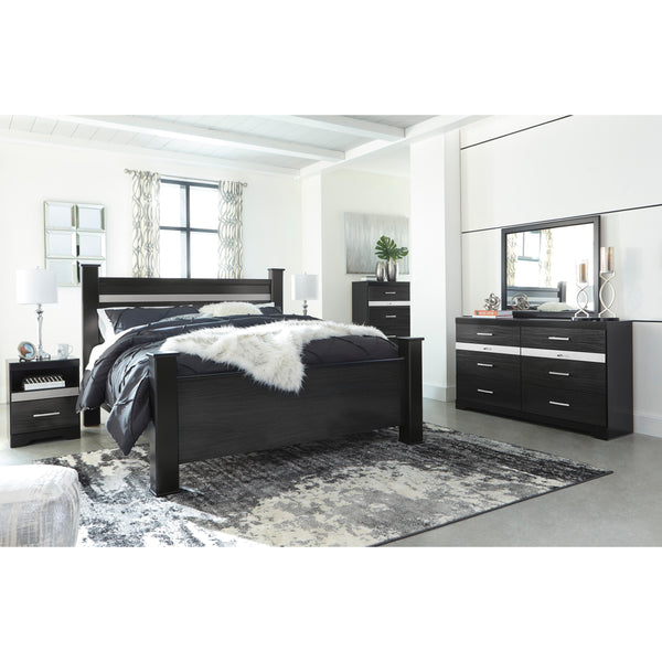 Signature Design by Ashley Starberry B304 7 pc King Poster Bedroom Set IMAGE 1