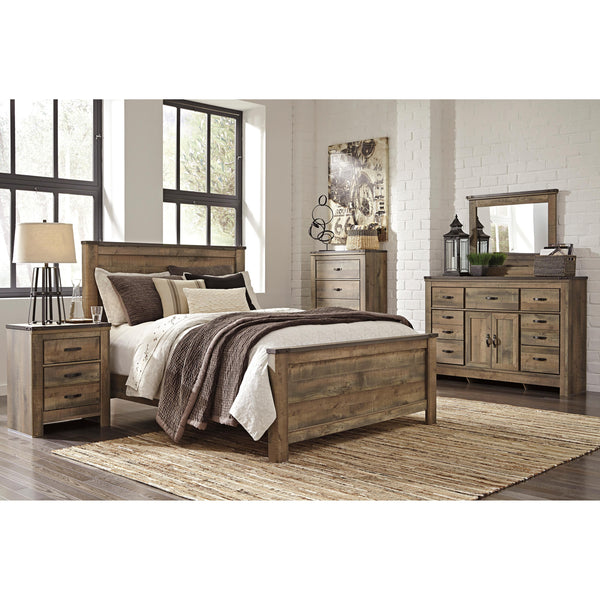 Signature Design by Ashley Trinell B446 7 pc King Panel Bedroom Set IMAGE 1