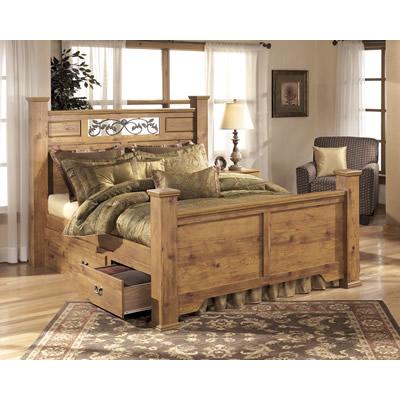 Signature Design by Ashley Bittersweet Queen Poster Bed with Storage B219-77/B219-74/B219-96/B219-71/B219-50 IMAGE 1