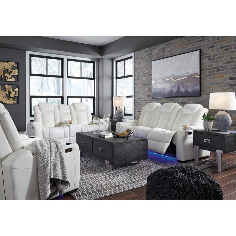 Signature Design by Ashley Party Time 37004 3 pc Power Reclining Living Room Set IMAGE 1