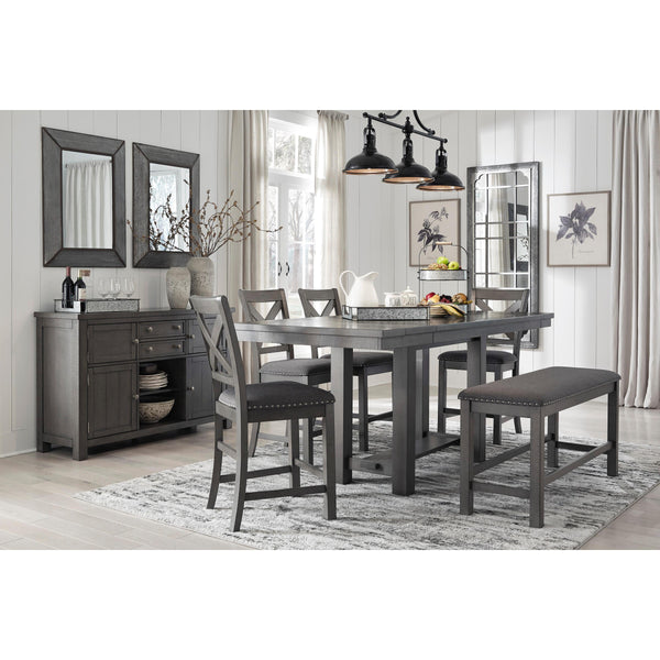 Signature Design by Ashley Myshanna D629 6 pc Counter Height Dining Set IMAGE 1