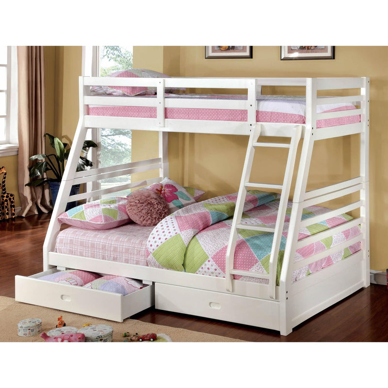 Furniture of America Kids Beds Bunk Bed CM-BK588WH-BED IMAGE 2