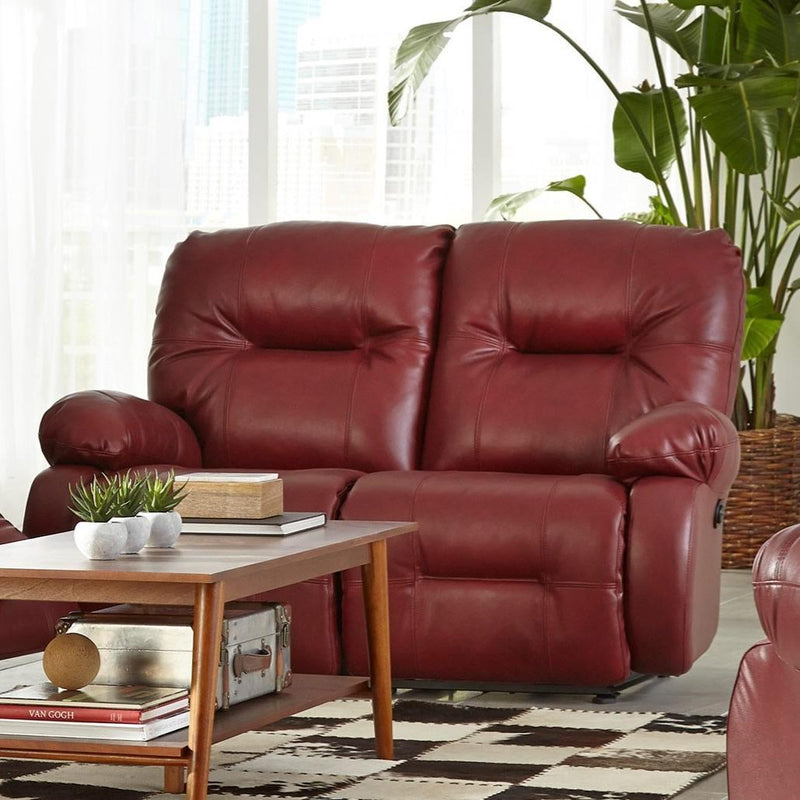 Best Home Furnishings Brinley Reclining Leather Loveseat L700CA4 73208L IMAGE 2